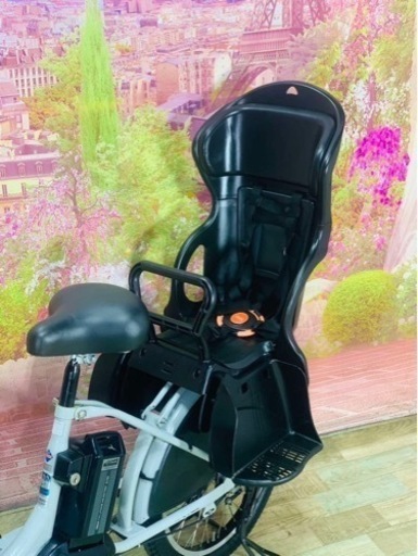 ①6026子供乗せ電動アシスト自転車ブリヂストン20インチ良好バッテリー