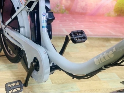 ①6026子供乗せ電動アシスト自転車ブリヂストン20インチ良好バッテリー