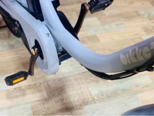②6034子供乗せ電動アシスト自転車ブリヂストン20インチ良好バッテリー