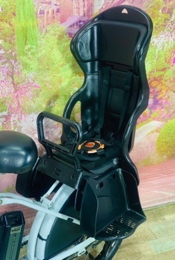 ②6034子供乗せ電動アシスト自転車ブリヂストン20インチ良好バッテリー