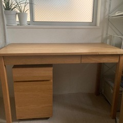 無印良品　机　　袖机　セット