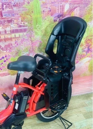 ④6038子供乗せ電動アシスト自転車ブリヂストン20インチ良好バッテリー