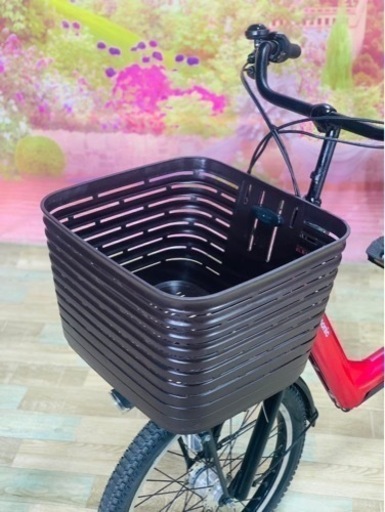 ④6046子供乗せ電動アシスト自転車Panasonic20インチ良好バッテリー