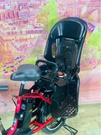 ④6046子供乗せ電動アシスト自転車Panasonic20インチ良好バッテリー