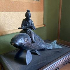 15日（金)朝６時まで 限定 出品 孔子 鯉 置物 骨董 古美術