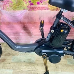 ①6047子供乗せ電動アシスト自転車3人乗りPanasonic22インチ良好バッテリーの画像
