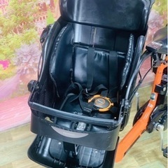 ①6023子供乗せ電動アシスト自転車3人乗りPanasonic20インチ良好バッテリーの画像