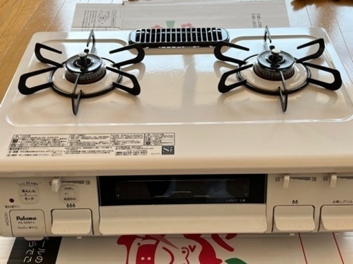 決まりました！Palomaパロマ　Siセンサーガスコンロ　LPガス用　ホワイト　左強火力