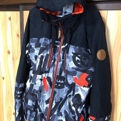 2回着用★QUIKSILVER スノーウェア(L)の画像