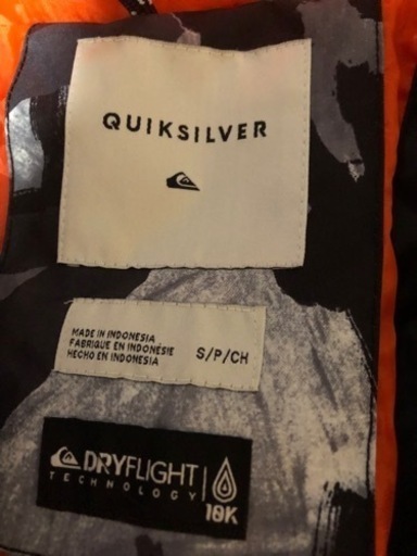 2回着用★QUIKSILVER スノーウェア(L)