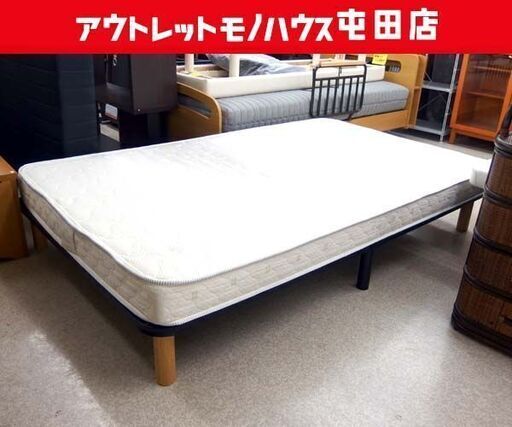 セミダブルベッド フレーム&マットレス 2点セット ブラック系 札幌市 北区 屯田