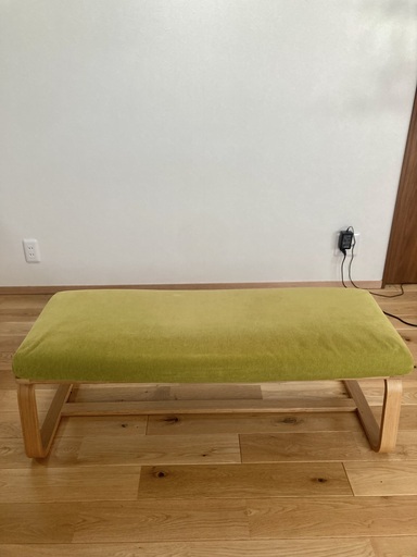 無印良品】リビングでもダイニングでもつかえるソファ・ベンチ グリーン