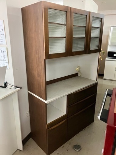 O2403-380 hotta woody キッチンボード 上下分割 留め具ネジ有り キズ汚れ有り