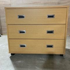 家具 収納家具 タンス、衣類収納 木製 3段 キャスター付き 収...