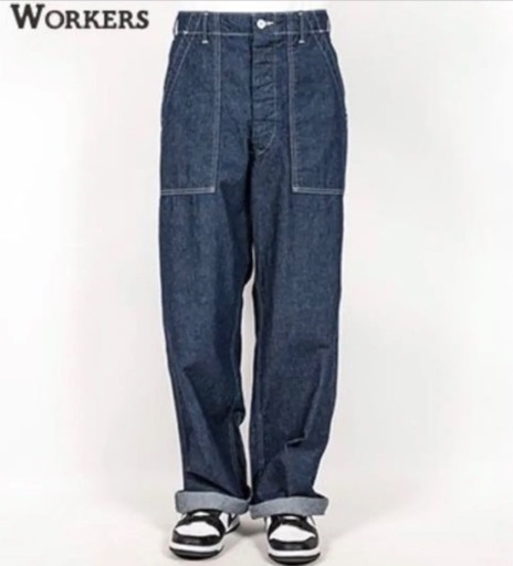 新品WORKERS k&tワーカーズ　デニムDenim|ベーカーbakerパンツ ベイカーパンツ ヴィンテージ ミリタリー