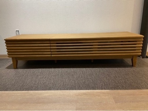 節約 (売約済)【】リセノ（LINE） テレビボード 幅150cm ナチュラル