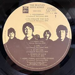 【レコード】THE BEATLES 「 LOVE SONGS 」 LP ２枚組 / EAS-50007-8（国内盤）の画像