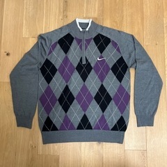 ゴルフウェア2点　メンズLサイズ　　NIKE ASHWORTH セーター＆ポロシャツ　服/ファッション Tシャツ メンズの画像