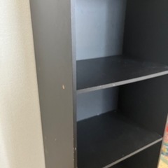 家具 収納家具 カラーボックス黒の画像