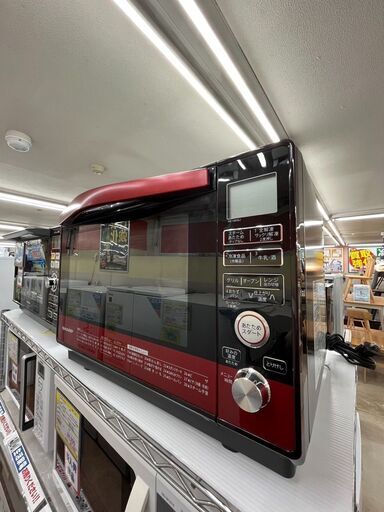 SHARP シャープスチームオーブンレンジRE-V85BJ-R2019年製1902