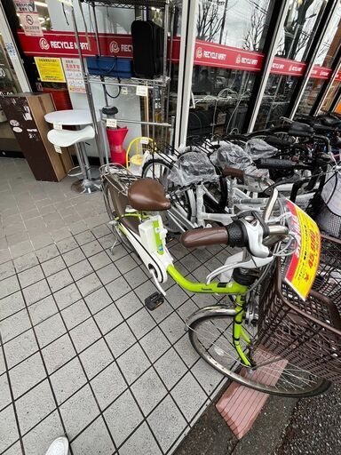 ?Panasonic パナソニック?24インチ 電動アシスト自転車?BE-ELD433?2017年モデル?ビビ・DX グリーン?890