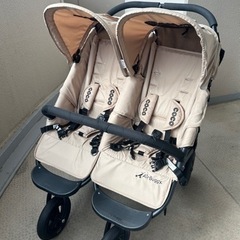 スマホホルダー付き♡エアバギー♡ココダブル　双子　年子　ベビーカー