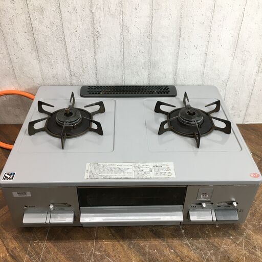 ノーリツ 2口ガスコンロ NG60SVR LG2260R LPガス ガステーブル 2018年製 中古 スパーク確認済 24c菊MZ