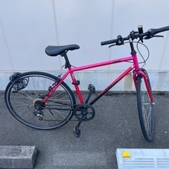 自転車、クロスバイク、空気入れ