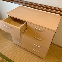 【お譲り先決定済み】無印？ニトリ？の大容量衣装タンス 収納ボック...