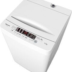 使用期間6ヶ月未満【ハイセンス 全自動 洗濯機 5.5kg ホワイト】