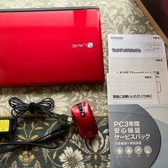 LAVIE Direct NS レッドWindows10【美品】外箱、付属品揃の画像