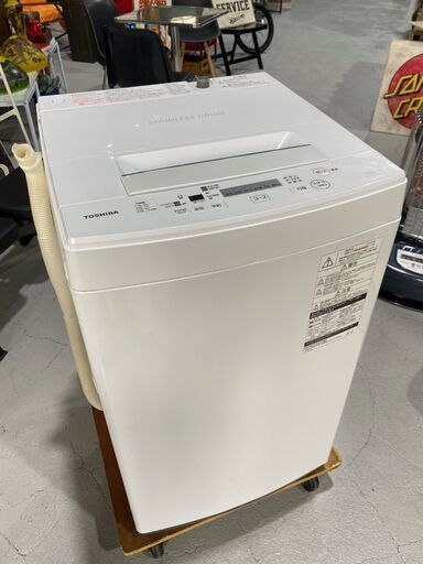 ★東芝★ TOSHIBA 4.5kg洗濯機 AW-45M5 2018年 少量洗い ホワイト 一人暮らし 新生活 コンパクト スリム