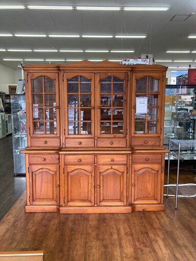 ★ジモティー割あり★4枚扉食器棚　HG-1691