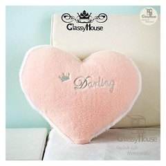 プリンセスクッション ハート型 ピンク ¥3500→¥2500→...