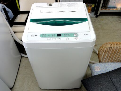未清掃！ 安い！ ハーブリラックス 洗濯機 4.5㎏ 2018年製 YWM-T45A1 ヤマダ電機 単身 1人暮らし 全自動洗濯機 札