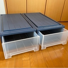 収納ケース（青色）2個【決まりました】
