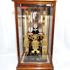 ∞ 金箔押し 破魔矢 破魔弓 ガラスケース入り 13号 高さ約5...