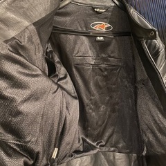 バイク用　革ジャケットの画像