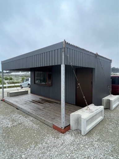 ★早期売却希望の為、価格交渉受付ます★中古コンテナ、ウッドデッキ付き