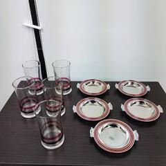 コップとお皿のセット  各々５客