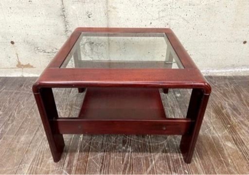 カリモク家具 センターテーブル ガラスセンターテーブル 木製枠 サイドテーブル