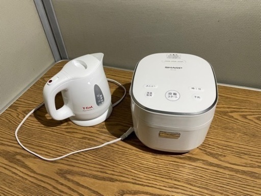 SHARP炊飯器 KS-LC5 T-fal電気ケトル Aprecia+セット