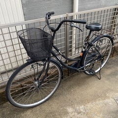 27インチ/自転車/ママチャリ/マットブラック/R3年6月購入