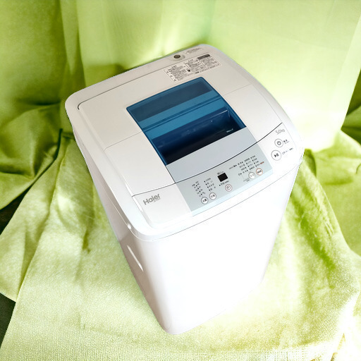 【 売約済 】5.0kg 全自動洗濯機 ハイアール 手渡し歓迎!! R03010 1️⃣