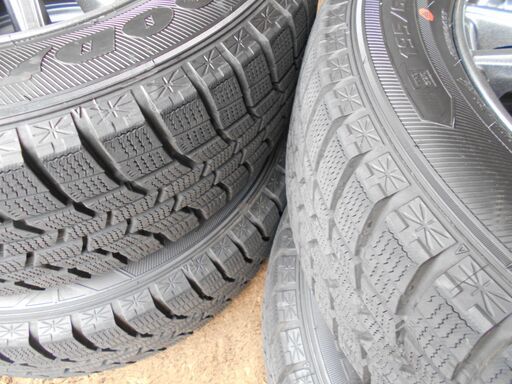 ?美品‼️7部山程‼️weds VELVA KEVIN 15インチアルミ&スタッドレスタイヤ4本セット☆195/65R15☆15×6J