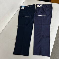 【Jichodo】 自重堂 ワークパンツ size75 作業着 仕事着 他業種対応 DIY ネービー 2枚セットの画像