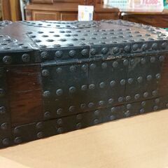 重厚｜欅製｜鋲打ち｜鉄金具｜千両箱｜銭函②