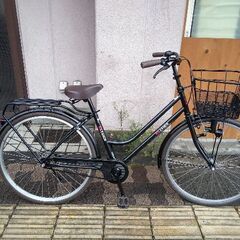 ELEANOR[エレノア]26吋 シティーサイクル シングル/ブラック