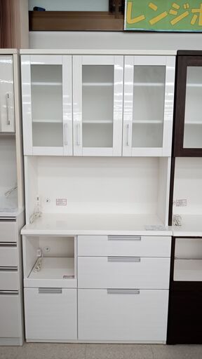 ★ジモティ割あり★ ニトリ レンジボード 白 H200×D42×W100 クリーニング済み TJ4702
