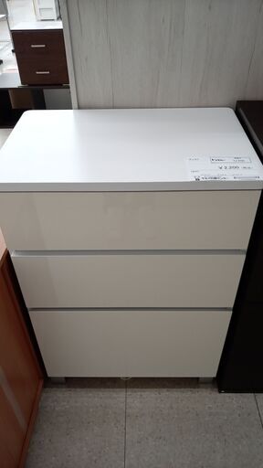 ★ジモティ割あり★  チェスト 白 H87.5×D40×W60 クリーニング済み TJ4705